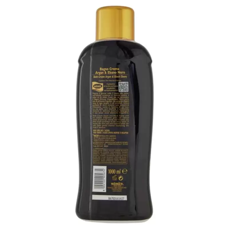 Mil Mil Dus Spuma de Baie Argan & Black Ebony 1L, Bax 12 buc.